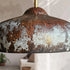 Add rustic character to your room with an Art of handmade distressed copper light.
