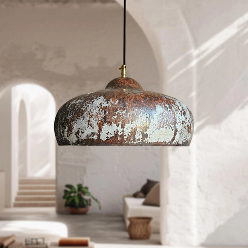 Add rustic character to your room with an Art of handmade distressed copper light.