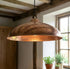 Bring timeless elegance to your home with an Art of handmade flared copper pendant.