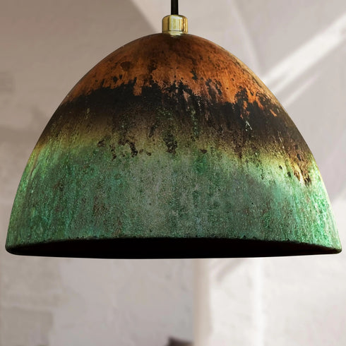 Elevate your interior style with an Art of handmade patina dome light