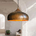 Elevate your interior style with an Art of handmade brass bell light.