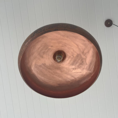 Infuse raw character into your interior with an Art of handmade rustic copper light
