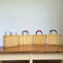 Handwoven Moroccan Straw Basket Bag with Leather Handles