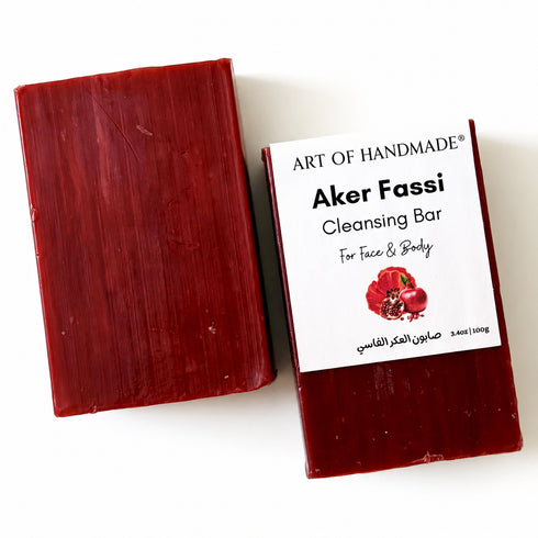 Aker Fassi Moroccan Cleansing Soap Bar – Poppy & Pomegranate