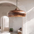 Add timeless character with a rustic Art of handmade antique copper pendant.