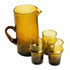 Host in style with our Art of handmade Moroccan Beldi glasses set with pitcher.