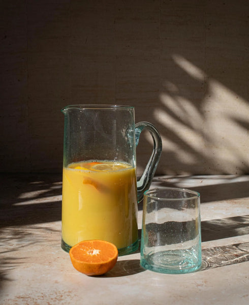 Bring historic Marrakech cafe charm to your table with our authentic Moroccan Beldi glass.