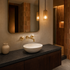 Avila Wall-Mounted Bathroom Faucet – 8-Inch Widespread Unlacquered Brass
