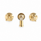 Avila Wall-Mounted Bathroom Faucet – 8-Inch Widespread Unlacquered Brass
