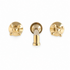 Avila Wall-Mounted Bathroom Faucet – 8-Inch Widespread Unlacquered Brass