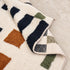 Beni Ourain Rug, Moroccan Wool Rug, White Rust Brown Geometric Berber Area Rug, Handmade Wool Carpet
