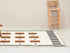 Beni Ourain Rug, Moroccan Wool Rug, White Rust Brown Geometric Berber Area Rug, Handmade Wool Carpet