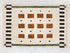 Beni Ourain Rug, Moroccan Wool Rug, White Rust Brown Geometric Berber Area Rug, Handmade Wool Carpet