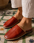 Experience authentic all-day durability with our handmade Moroccan Berber leather slippers.