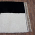 Black White Moroccan Wool Rug, Checkerboard Berber Rug, Handmade Geometric Area Carpet, Modern Wool Rug