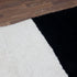 Black White Moroccan Wool Rug, Checkerboard Berber Rug, Handmade Geometric Area Carpet, Modern Wool Rug