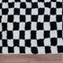 Black and White Checkered Rug, Moroccan Wool Rug, Handmade Berber Area Rug, Checkerboard Carpet