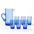 Dress a vibrant tablescape with our Art of handmade blue Moroccan Beldi glasses.
