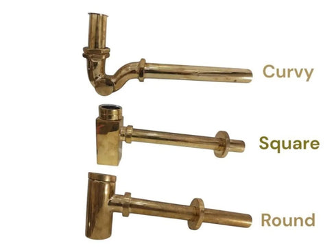 Anchor your luxury bathroom vanity with our Art of handmade brass pattern sink.