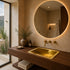 Transform your counter with a luxurious Art of handmade brass rectangular sink.