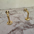 Handmade minimalist brass wall hook for modern home decor