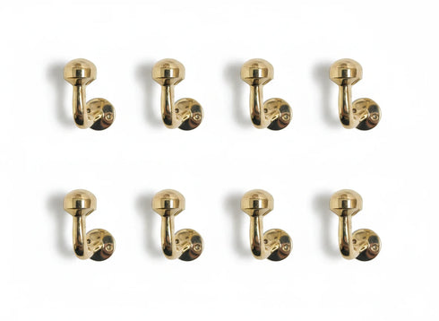 Handmade minimalist brass wall hook for modern home decor