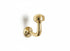 Handmade minimalist brass wall hook for modern home decor