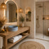 Illuminate your vanity with an Art of handmade ceramic round sink.