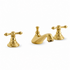 Charleston 3-Hole Widespread Bathroom Faucet – Unlacquered Brass