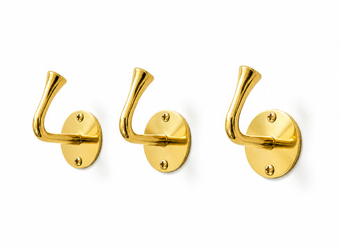 Solid brass wall hook with timeless Moroccan design