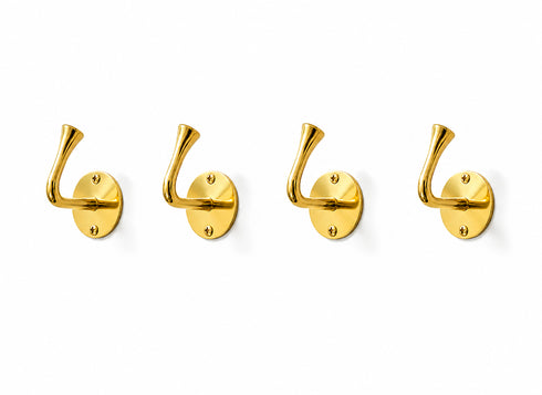 Solid brass wall hook with timeless Moroccan design