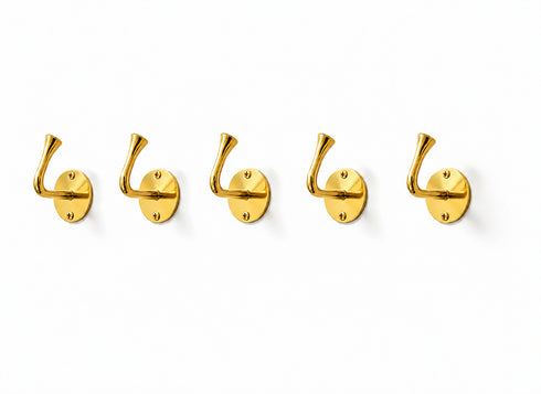 Solid brass wall hook with timeless Moroccan design