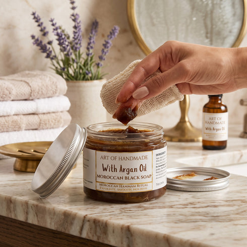 Moroccan Black Soap with Argan Oil