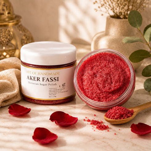 Moroccan Aker Fassi Sugar Polish – Nourishing Body Scrub