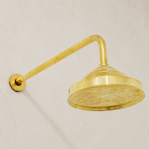 Moroccan Solid Brass Vintage Bathroom Faucet Set – Handmade Traditional Cross Handle Taps