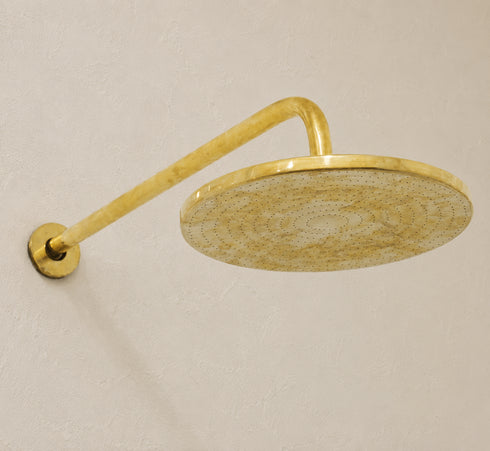 Handcrafted Brass Shower System with Rainfall Showerhead, Hand Shower & Concealed Mixer