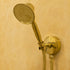 Handcrafted Brass Handheld Shower Set with Wall Mount & Flexible Hose