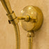 Handcrafted Brass Handheld Shower Set with Wall Mount & Flexible Hose