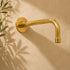 Handcrafted Brass Ceiling & Wall Shower System with Rainfall Showerhead and 3-Valve Mixer