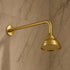Handcrafted moroccan Brass Rain Shower Head with Wall-Mounted Arm