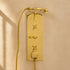 Polished Brass Rain Shower Head – Classic Wall-Mounted Shower Fixture