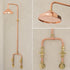Handcrafted Copper & Brass Outdoor Shower System – Rainfall Shower