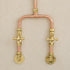 Handcrafted Copper & Brass Outdoor Shower System – Rainfall Shower