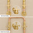 Handcrafted Copper & Brass Outdoor Shower System – Rainfall Shower