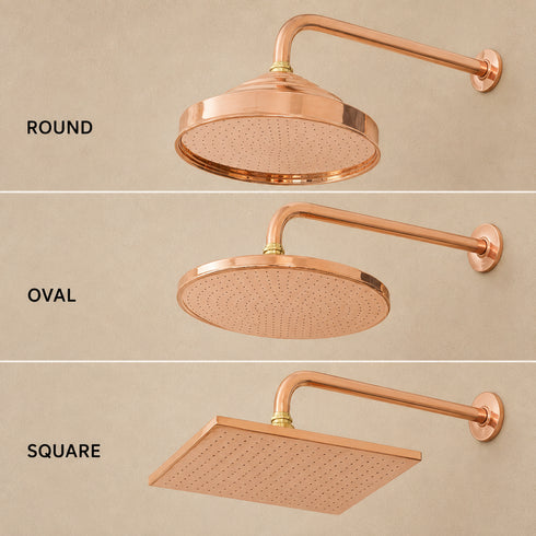 Handcrafted Copper & Brass Outdoor Shower System – Rainfall Shower
