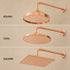 Handcrafted Copper & Brass Outdoor Shower System – Rainfall Shower