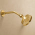 Handcrafted Solid Brass Rain Shower Head with Wall-Mounted Arm – Vintage Round Design