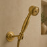 Handcrafted Unlacquered Brass Exposed Shower System with Rainfall Head