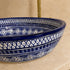 Hand-Painted Moroccan Ceramic Vessel Sink – Blue & White Oval Wash Basin