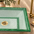 Emerald Scale Rectangular Ceramic Vessel Sink – Moroccan Green Artisan Basin